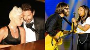 Lady gaga, Bradley Cooper, Roger e Juliana Oliveira - Getty Images e SBT/Divulgação