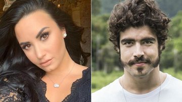 Demi Lovato e Caio Castro - Reprodução Instagram e Globo/Cesar Alves