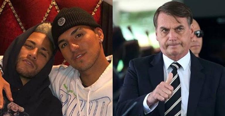 Gabriel Medina, Neymar Jr. e Jair Bolsonaro - Reprodução/Instagram