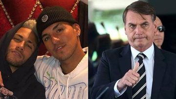 Gabriel Medina, Neymar Jr. e Jair Bolsonaro - Reprodução/Instagram