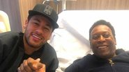 Neymar faz visita à Pelé em hospital de Paris - Reprodução/Instagram