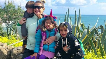 Luana Piovani com os filhos - Reprodução Instagram
