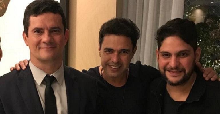Sérgio Moro, Zezé di Camargo e Jorge Barcelos - Instagram/Reprodução