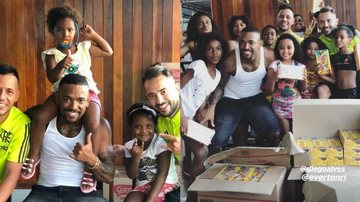 Nego do Borel e jogadores do Flamengo fazem a Festa da Páscoa - Reprodução/Instagram