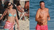 Flávia Alessandra e Otaviano Costa curtem praia - Agnews