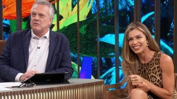 Pedro Bial e Grazi Massafera - TV Globo/Divulgação