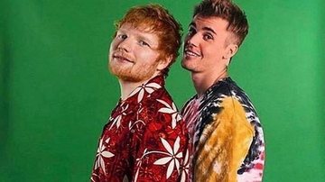 Ed Sheeran e Justin Bieber estarão juntos por meio de montagem - Reprodução/ Instagram