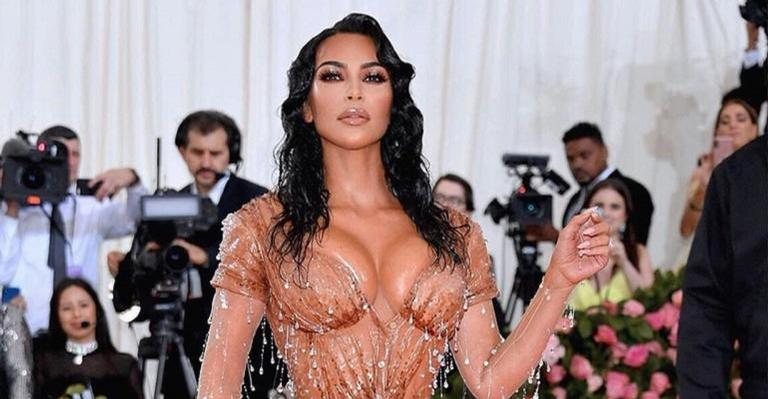 Kim Kardashian durante o tapete rosa no MET Gala 2019 - GETTY Images