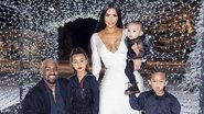 Kim Kardashian, Kanye West e os três filhos - Reprodução/ Instagaram