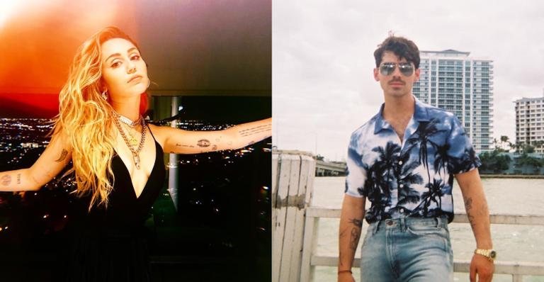 Miley Cyrus brinca com efeito e fica a cara de Joe Jonas - Foto/Destaque Instagram