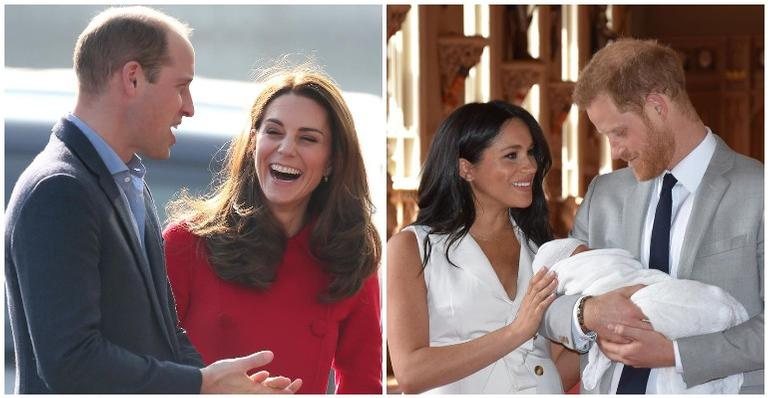 Katle Middleton e príncipe William, Meghan Markle e príncipe Harry - Instagram/Reprodução