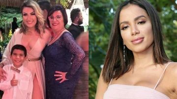 Thayse Teixeira, junto com seu filho, sua mãe e Anitta - Instagram / Reprodução e Manuela Scarpa/Brazil News