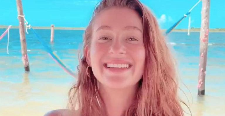 Alexandre Negrão filma Marina Ruy Barbosa na praia - Reprodução Instagram