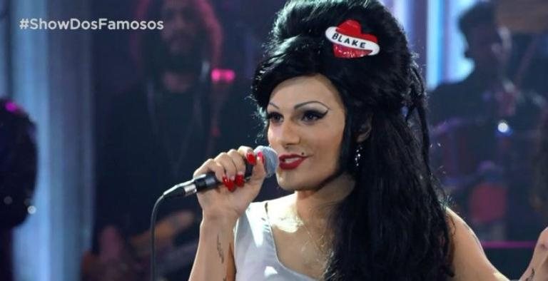 Ator encarnou Amy Winehouse - Reprodução/TV Globo