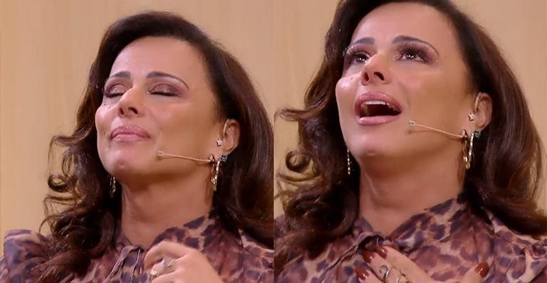 Atriz e modelo ficou aos prantos na Globo - Reprodução/TV Globo