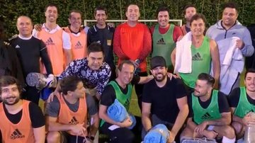 Famosos se reúnem em Futebol Solidário em São Paulo - Reprodução