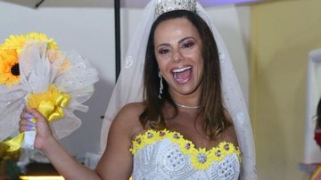 Viviane Araújo vestida de noiva em Festa Junina - Anderson Borde