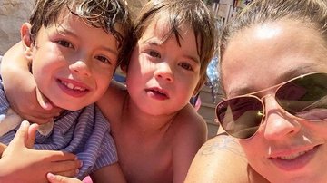 Luana Piovani com os filhos Dom e Bem - Instagram/Reprodução