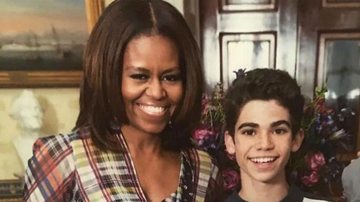 Michelle Obama e Cameron Boyce criança - Reprodução/Instagram