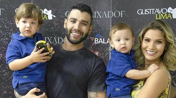 Andressa Suita, Gusttavo Lima e filhos - Reprodução/Instagram