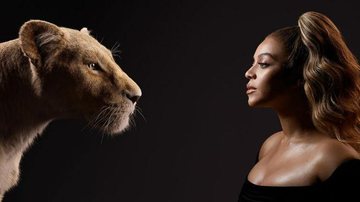 Beyoncé e sua personagem Nala - Reprodução/Divulgação