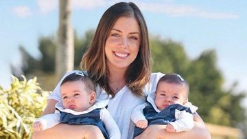 Fabiana Justus e filhas gêmeas - Reprodução/Instagram