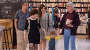Sérgio Chapelin com a família no shopping - Pablo Luquez/AgNews