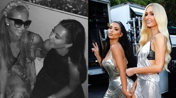Kim Kardashian e Paris Hilton durante gravação de 'Best Friend Ass' - Foto/Destaque Instagram