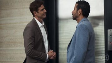 Régis (Reynaldo Gianecchini) e Amadeu (Marcos Palmeira) - Reprodução/TV Globo