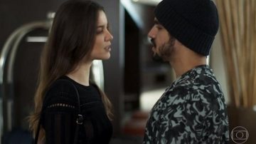 Fabiana (Nathalia Dill) e Rock (Caio Castro) - Reprodução/Globo