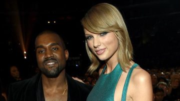 Taylor Swift e Kanye West durante premiação em 2016 - Foto/Destaque Getty Images