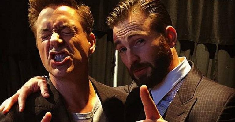 Robert Downey Jr. e Chris Evans - Reprodução/Instagram