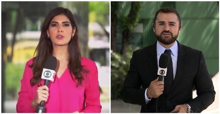 Andréia Sadi e Marcelo Cosme - TV Globo/Reprodução