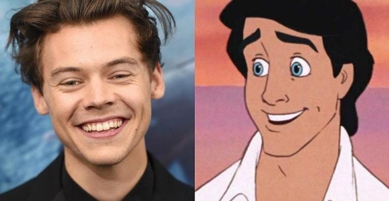 Harry Styles e Príncipe Eric - Getty Images/Disney