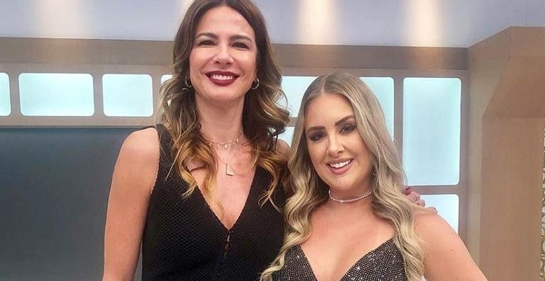 Patrícia Leitte e Luciana Gimenez nos bastidores do 'SuperPop' - Instagram/Reprodução