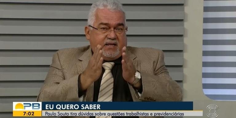 Paulo Souto pede demissão ao vivo - Reprodução/Globo