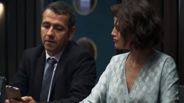 Amadeu (Marcos Palmeira) e Josiane (Agatha Moreira) em "A Dona do Pedaço" - Reprodução/TV Globo