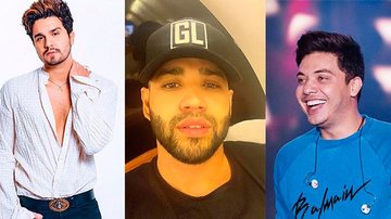 Luan Santana, Gusttavo Lima e Wesley Safadão - Reprodução/Instagram