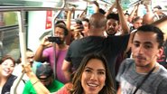 Patricia Abravanel no metrô - Reprodução/Instagram