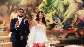 Thaila Ayala e Renato Góes em brinde de casamento - Arquivo Pessoal Thaila Ayala