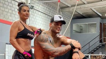 Scheila Carvalho e Tony Salles treinando juntos - Reprodução/Instagram