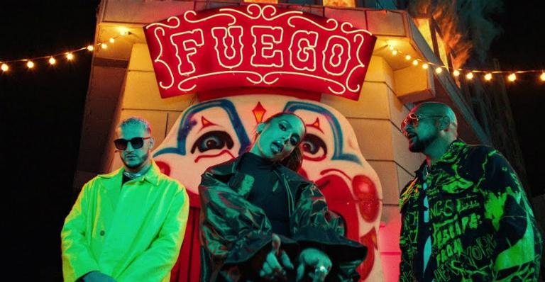 DJ Snake, Anitta e Sean Paul no clipe Fuego - Reprodução/Youtube
