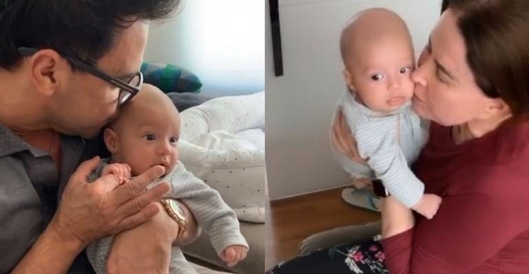 Zezé e Zilu visitam o neto no mesmo dia - Reprodução/Instagram