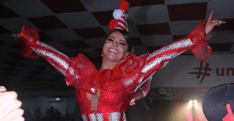 Viviane Araujo é Rainha de Bateria da escola de samba carioca, Salgueiro - Anderson Borde/Agnews