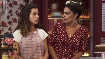Joana (Bruna Hamú) e Maria da Paz (Juliana Paes) - Reprodução/TV Globo