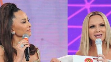 Sabrina Sato e Eliana no palco do Teleton - Samuel Chaves/Brazil News