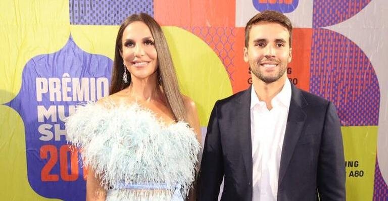 Ivete Sangalo com o marido no Prêmio Multishow - REGINALDO TEIXEIRA / CS EVENTOS