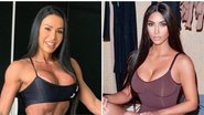 Gracyanne Barbosa é comparada com Kim Kardashian - Reprodução/Instagram