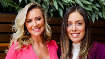 Fabiana Justus leva gêmeas para o trabalho e Ana Paula Siebert se diverte com a visita - Instagram