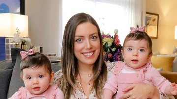 Fabiana Justus compartilha clique ao lado do marido com as filhas gêmeas e encanta web - Instagram